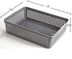 Aebeky A4 Size Plastic Paper Storage Trays,Desktop File Organizer Baskets,6-Packs (Grey) - Image 2