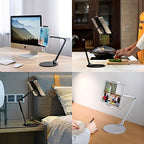 iPad Stand for Desk, Surface Pro Holder, Multi-Angle Adjustable Tablet Stand Holder for 4.7''- 13'' Screen Microsoft Surface Series, iPad Series,Samsung Galaxy Tabs,Amazon Kindle Fire, Etc. (Black) - Image 2