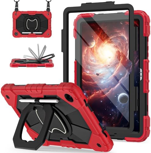 Scnioy Case for Samsung Galaxy Tab A11+ Plus / A9+ 11 Inch 2025/2023, Red by Scnioy