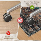 Anidaroel 5x7 Home Office Chair Mat for Hardwood Floor, Ant-Slip Computer Chair Mats for Rolling Chair, Office Floor Mat, Non Curling Chair Mats, Dull Brown - Image 6