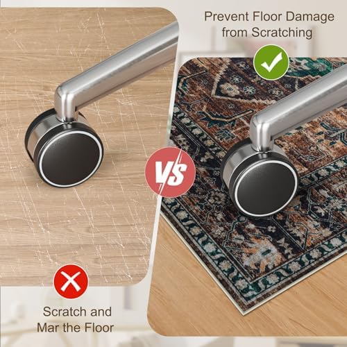 Anidaroel 5x7 Home Office Chair Mat for Hardwood Floor, Ant-Slip Computer Chair Mats for Rolling Chair, Office Floor Mat, Non Curling Chair Mats, Dull Brown - Image 6
