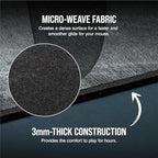 Corsair MM300 PRO Premium Spill-Proof Cloth Gaming Mouse Pad – Extended - Multicolor - Image 4