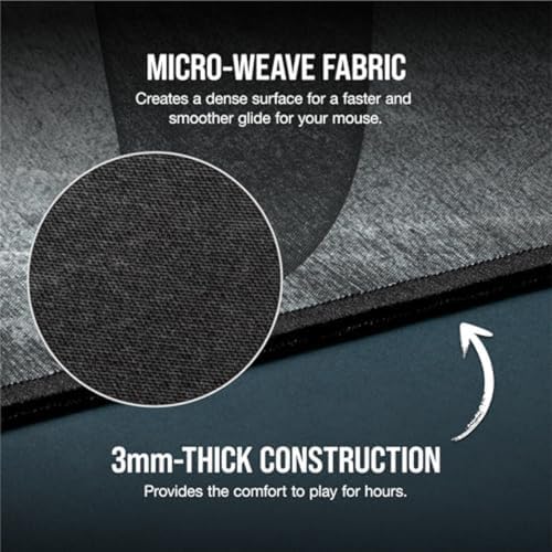 Corsair MM300 PRO Premium Spill-Proof Cloth Gaming Mouse Pad – Extended - Multicolor - Image 4