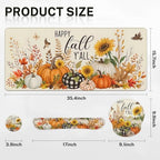 Britimes Keyboard Mouse Pad Set, 4 in 1 Desk Mat Set, Sunflower Fall - Image 2
