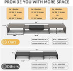 WESTREE Triple Dual Monitor Stand Riser, 56" Extra Long Monitor Stand for 1~2~3 Monitors, Monitor Stand with Length and Angle Adjustable, 3 Shelf Desktop Organizer Riser for Monitor Computer Laptop - Image 4