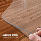 Kuyal Clear Chair mat for Hardwood Floor, 46 x 60 inches Floor Mats - Image 5