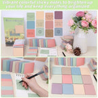 60 Pack Vintage Sticky Notes 3x3 Inch 12 Retro Colors Memo Pads Bulk - Image 4