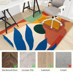Office Chair Mat for Hardwood Floor, 72"x48" Easy Glide Computer Desk Mat Protector for Rolling Chair Under Desk Rug Nonslip Backing, Machine Wash, (Modern) - Image 3
