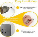 Pegboard Organizer Kit,6 Pack 14.76x10.82 in Metal Panels with 6 Bins, Gray - Image 6