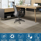 Office Chair Mat for Carpet, 72" x 46" Low Pile Carpet Protector Mat for Office Chair, Under Desk Office Mats for Rolling Chairs, Easy Glide, Rectangle - Image 6