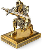 King's Guard Knight Pen Holder with a Letter Opener Desk Organizers Bronze - Image 5