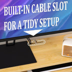 Homerays Monitor Stand with Drawer, Exquisite Computer Monitor Stand for Desk, Ergonomic Wood Monitor Stand Riser for Computer,Laptop,Printer,TV,Upgrade Bamboo - Image 3