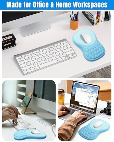 Ergonomic Mouse Pad with Sloped Memory Foam Wrist Rest - Image 6