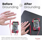 Hooga Grounding Mat for Desk, Feet & Floor – Conductive Carbon Grounding Pad with 15 Ft Cord, Non-Slip Backing, 24" x 16" Indoor Grounding Mat (Pack of 2) - Image 4