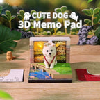 3D Calendar 2027,Creative 3D Memo Pad Time Piece Calendar 2027 Tear Away Paper Sculpture Backpacking Dogs Multi-Color DIY Art Note - Image 2
