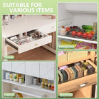 BLULEE 4-in-1 Expandable Drawer Organizer Set, Adjustable Clear Bins - Image 5