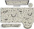 LIMKRIAN Goth Bat Ergonomic Mouse Pad Set, Large Desk Mat for Desktop by LIMKRIAN