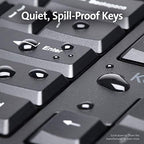 Kensington Pro Fit Ergonomic Wired Keyboard- Black (K75400US) - Image 5