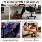Wood Foot Rest for Under Desk at Work,Adjustable Rocking Foot Stool with 3 Height Positions,Soft Crossbar & Anti-Slip Surface, Ergonomic Wooden Footrest for Improved Posture, Home & Office - Image 7