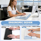 Keyboard Stand with Wrist Rest，Ergonomic Wrist Pad Memory Foam - Image 2