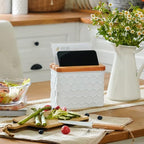 Honeycomb Embossed Recipe Box with 4x6 Cards and Dividers - Image 5