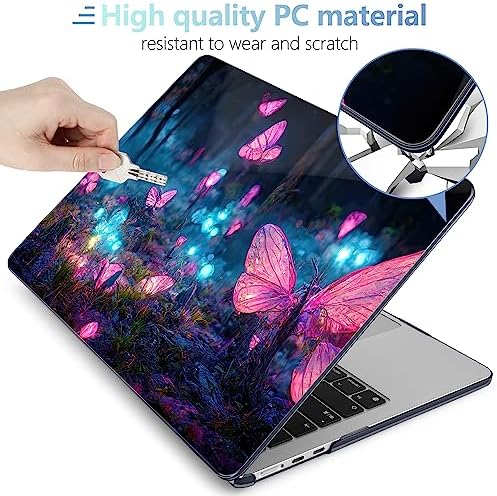 MEEgoodo for M5/M4/M3/M2 MacBook Air 15 inch Case 2026 2025 2024 2023, Case Fit Model (A3448/A3241/A3114/A2941) for MacBook Air 15.3 inch, Fantasy Forest - Image 4