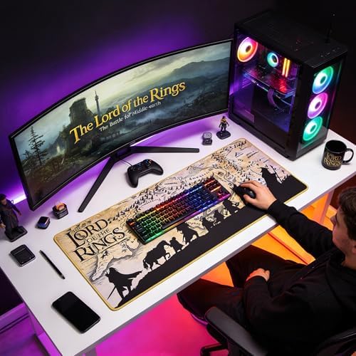 SUBSONIC The Lord of the Rings Mouse Pad XXL 35x15 in Desk Mat Extra Large - Image 2