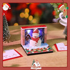 3D Calendar 2027,Time Piece Calendar 2027 With LED Lights,3D Art Calendar Memo Pad,Snowman Desktop Decoration,Tear-Away 3D Paper Art Notepad,Christmas Gift,New Year Gift(Cute Little Snowman) - Image 6