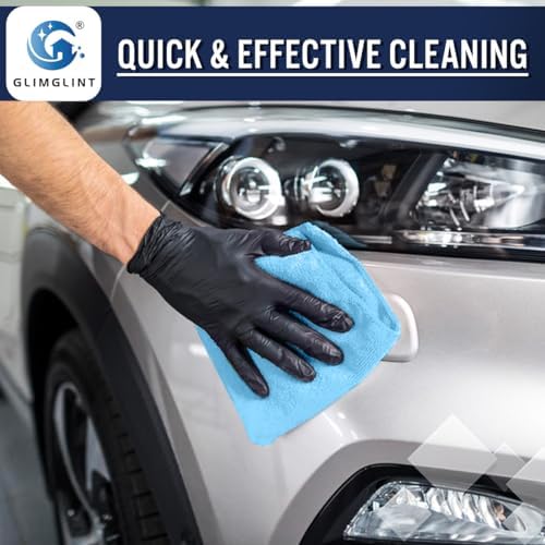 GLIMGLINT Microfiber Cleaning Cloth, 150 Pack Towels for Cars 14 X12 Inch - Image 4