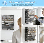 Gawerk Magnetic Wall File Holder – Magnetic Paper & Document Organizer for Home and Office (6+1 Tier) - Image 6