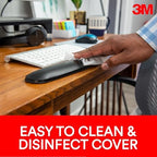 3M Gel Wrist Rest for Keyboards, Soothing 3M Gel Technology and Satin Smooth Cover for All Day Comfort and Support, Durable and Easy to Clean, 19", Black (WR85B) - Image 4