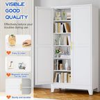 GAIOUS 79" Tall New Update Kitchen Pantry Cabinet, Metal Storage Cabinet - Image 4