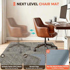 BAGAIL Office Chair Mat for Hardwood Floor, 48"x60" Heavy Duty Computer Chair Mat - Fast Flat & Smooth Glide - Non-Slip Desk Chair Floor Protector for Home Office - Brown - Image 2