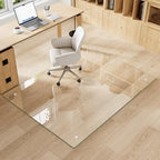 46" x 55" Tempered Glass Chair Mat for Carpet & Hard Floors - Image 2