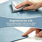 Home & Office Transparent Desk Writing Mat, Non-Slip Leather Desk Mat Pad, Heat Resistant Waterproof Desk Protector, Keyboard & Mouse Mouse Pad 24x40inch - Image 5