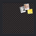 PinPix 12x12 inch Cork Bulletin Board. This Decorative Framed Pin Board Comes with Diamond Pattern in Black Design and Satin Black. Ideal for Home, Office Decor or School (PinPix-120) by PinPixBulletinBoards