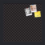 PinPix 12x12 inch Cork Bulletin Board. This Decorative Framed Pin Board Comes with Diamond Pattern in Black Design and Satin Black. Ideal for Home, Office Decor or School (PinPix-120) by PinPixBulletinBoards