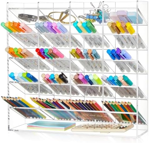 MotiMind Acrylic Pen and Marker Organizer for 250 Markers by MotiMind