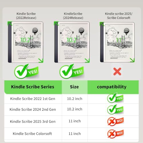 Origami Case for 10.2" Kindle Scribe with Pen Holder (2024/2022 Release) - Image 2