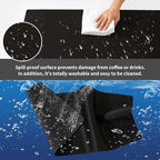 Black Mouse Pad Gaming, Mouse Pad Mat for Desk XXXXL 47.2” x 23.6” - Image 4