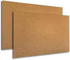 Manton Cork 24" x 36" x 3/8" Thick Cork Sheets (2-Pack), 100% Natural and Sustainable Cork Bulletin Boards. Perfect for Home, School, and Office by MantonCork