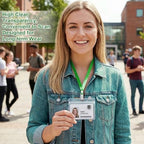 Marspark 4"x3" Name Badge Holder with Lanyard Bulk, Dark Green, 200 Sets - Image 7