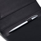 HISCOW Slim Leather Junior Padfolio, 5x8 Notepad Cover, Classic Black - Image 5
