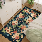 DUKINO 3x6 Hallway Runner Rug, Washable Kitchen Rug Non Slip, Navy Blue - Image 3