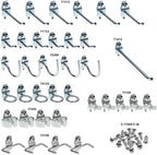Triton Products (76936) DuraHook 36 Pc Zinc Plated Steel Hook Assortment for DuraBoard or 1/8 In. and 1/4 In. Pegboard, Silver - Image 3