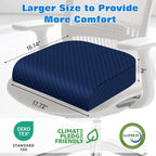Seat Cushion, Office Chair Cushion, Chair Pad, Large, Blue, Large - Image 2