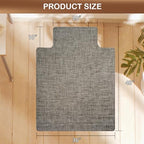 Office Chair Mat for Hardwood Floor, 36" x 48" Non-Slip Office Chair Mat for Rolling Chair, Heavy Duty Textilene Floor Protector for Hardwood Tile, Desk Computer Chair Mat for Home Office,Brown - Image 2