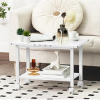 Lerliuo Under Desk Printer Stand, 2-Tier Industrial Rolling Printer Table - Image 2
