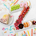 13.8" Extra Large Acrylic Letter Charcuterie Board Box, Reusable Fillable Letter Cake Candy Dish Display Serving Tray for Birthday Anniversary Party Decoration (Z) - Image 4