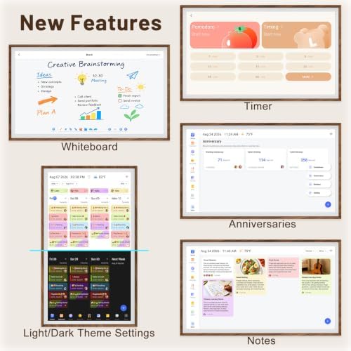 27" Digital Wall Calendar with Chore Chart, Touchscreen & Family Planner - Image 3